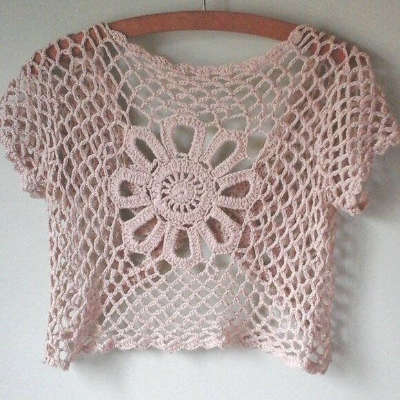 Knit Shrug Beige Small - Picture 2 of 5